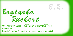 boglarka ruckert business card